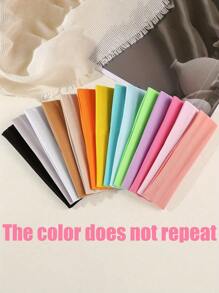 18pcs Elegant Bohemian Style Headbands, (No Duplicate Colors) Women's Colorful Elastic Sports Sweatbands, Yoga Running Hair Accessories, Knitted Headbands For Washing Face And Makeup
