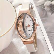 6 件套女士休闲和商务半镂空手表，时尚独特 - 彩色 - 查看 3