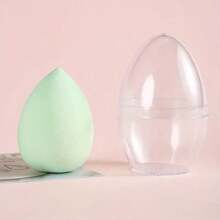 1 Makeup Sponge With Storage Box, 2 Powder Puff Sets, Beauty Egg + Storage Box Set Portable Makeup Sponge For Daily Makeup