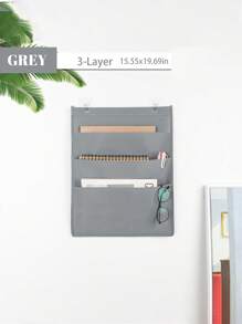 1pc Multi-Layer Hanging Storage - Wall Mounted Magazine, Book And Other Material Holder, Space Saving Essential, Washable Wall-Mounted File/Magazine Rack, Suitable For Office And Home Use - Multicolor - View 12