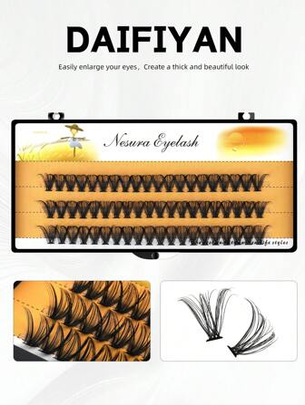 1box/60Pcs 30D 0.07mm Thickness Individual Eyelash Extensions Eyelashes Cluster Lashes Natural False NESURA Bundles Naga Lash Clusters,Eye Lash Clusters,Individual Eyelashes,Lashes,Fake Lashes