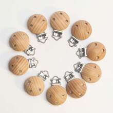 5/10pcs Beechwood Clasps DIY Beading Accessories - Non-porous Beech Wood Clip - View 2