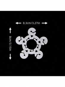 20/50pcs Balloon Clips, Balloon Connector Clips Holder For Arch Balloon Clip, Balloon Column Stand, Balloon Flower And More, Balloon Decorating Strip Tool,Christmas - Multicolor - View 6