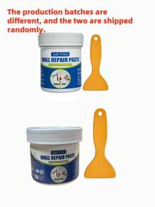 [Quick Repair] Multi-Functional Wall Repair Paste - Easily Repair Wall Cracks, Holes, Waterproof And Moisture-Proof, Wall Looks New!" Quick Repair: Easily Fill Wall Cracks, Nail Holes, Scratches And Other Defects, Dry Quickly, Save Time.
