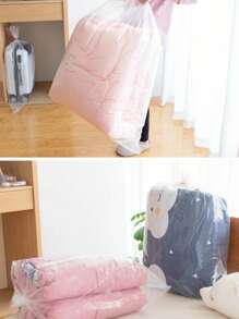 3/5/10 szt. Duże, przezroczyste plastikowe torby do przechowywania, pyłoszczelne i odporne na wilgoć torby do pakowania kołder, prosty styl do przeprowadzek i organizacji, przezroczyste, zamykane torby na kołdry i pościel