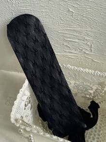 1pc Girls Butterfly Hollow Out Stirrup Tights, Suitable For Daily Wear