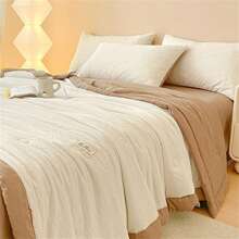1 Peça Edredom Monocromático para Ar-Condicionado, Decoração Doméstica Minimalista Moderna, Edredom Respirável e Leve para o Verão, Roupa de Cama para Uso Diário no Verão