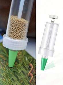 1pc Portable Seed Dispenser - Easy-To-Use Manual Seed Sower Suitable For All Seeds, Ideal Garden And Lawn Care Tool, Seed Point Spreader
