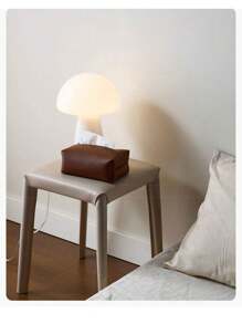 1pc Rectangular Modern Decorative PU Leather Tissue Box Cover, Suitable For Vanity, Nightstand, Living Room, Office Desk And Car