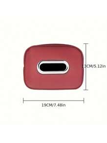 1pc New Car Backrest Hanging Tissue Box, PU Leather Car Tissue Box Holder, Premium Armrest Box Napkin Tissue Hanging Bag, Car Tissue Box, Multi-Functional Storage Organizer, Suitable For Sun Visor, Seat Back, Car Interior Accessories, Armrest - Vehicle Interior Accessories - A - View 3