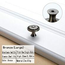 1 件锌合金橱柜/抽屉拉手，巴洛克风格欧洲复古家具装饰旋钮，适用于儿童房、橱柜、衣柜、柜门、梳妆台、美式家具