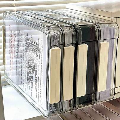 1 件多功能身份证夹，家庭文件收纳盒，用于存放证书、文件、卡片、家居整理器