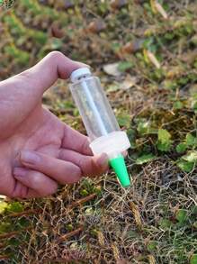 1pc Portable Seed Dispenser - Easy-To-Use Manual Seed Sower Suitable For All Seeds, Ideal Garden And Lawn Care Tool, Seed Point Spreader
