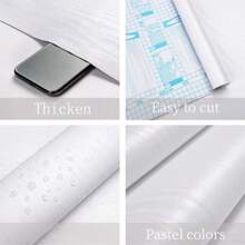 1 Cuộn Giấy Dán Tường Vân Gỗ Đen, Giấy Dán Tường PVC Tự Dính Không Thấm Nước & Có Thể Tháo Rời, Chống Dầu, Thích Hợp Cho Nhà Bếp, Phòng Ngủ, Phòng Khách, Mặt Bàn, Đồ Nội Thất, Phòng Tắm Và Cải Tạo Đồ Nội Thất Nghệ Thuật Treo Tường Trang Trí Phòng Ngủ Miếng Dán Trang Trí Nhà Giấy Dán Tường Phòng Khách Miếng Dán Tường Trang Trí Tiệc Trang Trí Phòng Khách Trang Trí Văn Phòng Đồ Trang Trí Nhà Cửa Trang Trí Tường Trang Trí Phòng Tắm Đồ Trang Trí Phòng Hình Nền Trang Trí Nhà - trắng - Xem 8