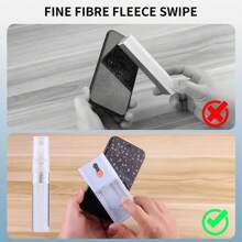 1 pezzo Kit di pulizia multifunzione 10 in 1 per tastiera, AirPodsPro/4/3/2, laptop, fotocamera, con spazzola morbida e estrattore di tasti, strumento compatto e portatile per la pulizia della polvere