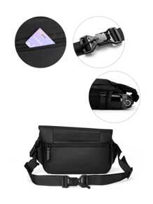 Unisex Waterproof Waist Bag Shoulder Bag - Fashion Casual Waterproof Chest And Back - 綠色 - 查看 5