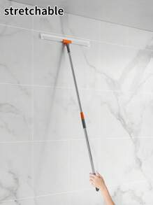 1pc Silicone Broom, High Window Cleaner, Home/Bathroom Floor Mop, Silicone Magic Broom, Suitable For Water Cleaning, Home Bathroom Decor, Autumn Decor, Back To School Decor - Multicolor - View 5