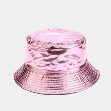 1pc Reversible Two-Tone Bucket Hat, Shine & Fashion, Street Style For Women, Foldable Casual Outdoor Hat