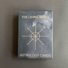 Living Wheel Astrology Oracle Cards, 55 Cards, 9X6cm - Black - View 1