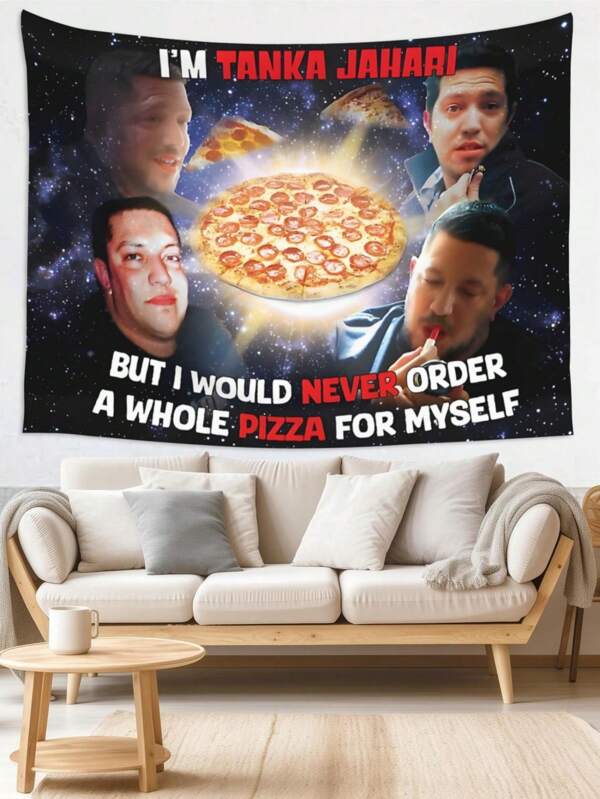 1Pc Funny Quote Tapestry Sal Vulcano Wall Hanging, Aesthetic Polyester Rectangle Tapestry With Humorous Print For Bedroom Living Room College Dorm Man Cave Decor