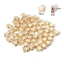 100pcs CCB Plastic Star Beads, Silver Color, Loose Spacer Beads For Jewelry Making, Accessories DIY