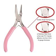 2pcs/1pc Pink Jewelry Pliers And Ring Can Be Used To Make And Repair Various Jewelry Accessories, A Must-Have Tool For DIY Enthusiasts