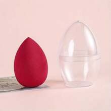 1 Makeup Sponge With Storage Box, 2 Powder Puff Sets, Beauty Egg + Storage Box Set Portable Makeup Sponge For Daily Makeup