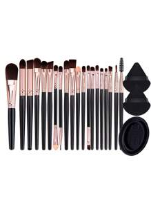 31/23/3件套化妆刷和化妆海绵工具全套组合套装；20件套化妆刷套装，包括粉扑、晕染刷、鼻影刷、高光刷、遮瑕刷、腮红刷、粉底刷、化妆海绵、三角化妆海绵、指套粉扑；女士旅行洗漱包；1个SPA蝴蝶结发带和2个腕带套装；化妆刷清洁碗；化妆刷套装；化妆刷套装；化妆刷套装；全套化妆套装；化妆刷套装；全套化妆套装；化妆刷套装；化妆礼盒套装 - 彩色 - 查看 15