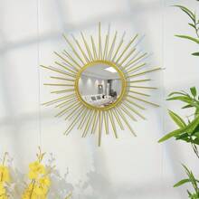 1 Piece Classic Style Modern Iron Art Wall Decor, Mirror Decorative Piece, Creative Home Decor Hangings For Living Room, Contemporary Home Interior, General Indoor Wall Decorations Gifts Birthday Graduation