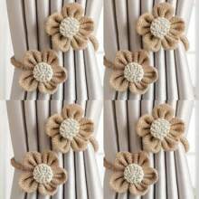 4pcs/2pcs/1pc Rope Curtain Binding - Modern Simple Design, Multifunctional, No-Punch Buckle, Perfect For Living Room Home Decor & Gift Giving - one-size - View 27