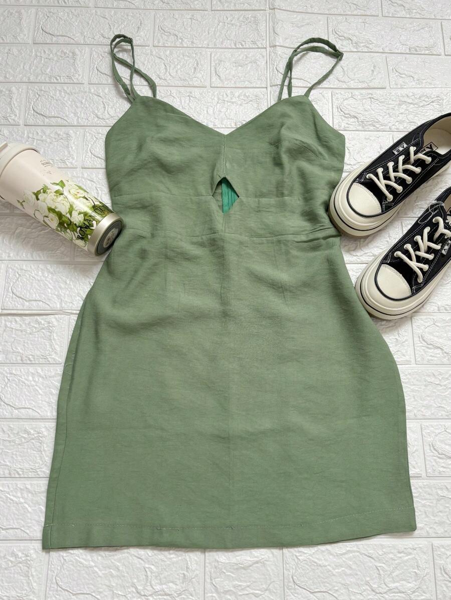 Short Dress Marrante Faminina - Dark Green - View 1