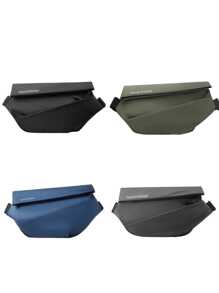 Unisex Waterproof Waist Bag Shoulder Bag - Fashion Casual Waterproof Chest And Back - Màu xanh lam - Xem 3