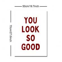 1/3 套时尚豹纹星形墙饰，粉色俏皮猎豹墙饰印花，你看起来真好，极简主义多巴胺装饰，无框墙饰 - 黑色 - 查看 17