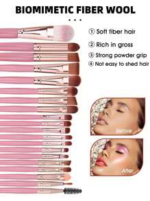 31/23/3件套化妆刷和化妆海绵工具全套组合套装；20件套化妆刷套装，包括粉扑、晕染刷、鼻影刷、高光刷、遮瑕刷、腮红刷、粉底刷、化妆海绵、三角化妆海绵、指套粉扑；女士旅行洗漱包；1个SPA蝴蝶结发带和2个腕带套装；化妆刷清洁碗；化妆刷套装；化妆刷套装；化妆刷套装；全套化妆套装；化妆刷套装；全套化妆套装；化妆刷套装；化妆礼盒套装 - 彩色 - 查看 2