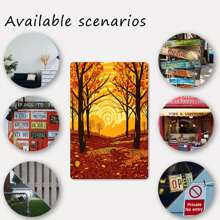 GOUTOPORTS 8x12 Inch Vintage Metal Tin Sign - Wall Art For Bathroom, Garage, Bar, Or Cafe Decor Style 19 - 銀色 - 查看 3