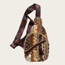 1pc New Western Asian Women's Shoulder Bag Fashion Crossbody Bag Chest Bag Handbag