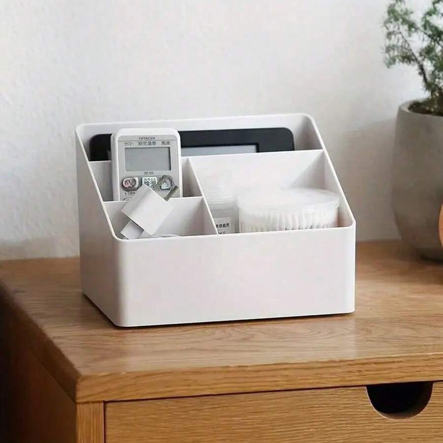 1 pieza Caja de almacenamiento con estilo de cajón de escritorio, organizador de maquillaje de plástico, caja de almacenamiento multifuncional para el hogar, joyero, organizador de escritorio de oficina