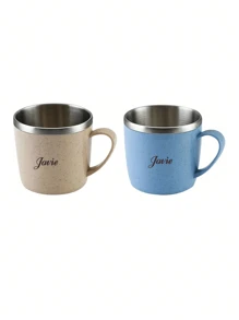 1 szt. spersonalizowany kubek do picia dla dzieci – izolowany kubek śniadaniowy ze stali nierdzewnej z podwójnymi ściankami i uchwytem, odpowiedni do mleka i napojów, mały kubek o pojemności 200 ml/7 uncji, możliwość personalizacji tekstu w wielu wierszach, do szkoły, spersonalizowany, niepowtarzalny, idealny prezent dla niego, na rocznice, Walentynki, Dzień Matki, urodziny, Dzień Ojca, ukończenie szkoły, wesele, parapetówkę, gotowy na brunch, spersonalizowane kubki, ciepła atmosfera, dom i styl życia, nawiedz swój dom, pamiątki