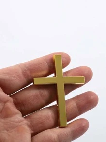 Car Personalized Decoration Metal Cross Bumper Sticker, Car Rear Decoration, Car Scratch Cover