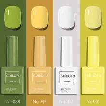 GUIBOFU 4Pcs 0.5Oz Gel Nail Polish Set Same Color Same Bottle Soak Off Gel Polish Kit Nail Art Manicure Salon DIY At Home For Women - Nhiều màu - Xem 19