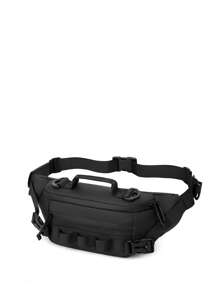 1 Pc Fashion Man's Multifunction Waist Bags Toolkit Sports Bag Hand Chest Bag Purse Shoulder Bag Crossbody Bag Simple With Multi Pockets Lightweight Portable Zip Closure Adjustable Strap For Daily Commuter Bag For Travel Vacation Business Belt Fanny Pack Side Bags For Men