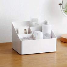 1 pieza Caja de almacenamiento con estilo de cajón de escritorio, organizador de maquillaje de plástico, caja de almacenamiento multifuncional para el hogar, joyero, organizador de escritorio de oficina