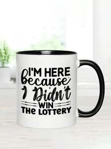 1pc 11oz Funny Double-Sided Ceramic Coffee Mug,Tea Cup,Insulated Cup For Hot Drinks, Hand-Wash Only, Novelty Design,Father's Day Gifts, Reusable Humorous Gift For Men And Women,Birthdays, Summer And Winter Drinking Utensils,Christmas Gift, Family & Friends - Ideal For Holidays & More,Water Cup,Boyfriend And Girlfriend,Perfect For Sister Boss Employee Co-Worker Office Mug Back To School