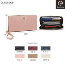 DIOSA LUNA Fashion Design Women's Wallet Practical Gift With A Zipper - Pink - View 2