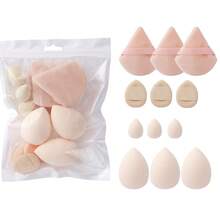 14-Piece Makeup Brush Set With Powder Puff And Beauty Sponge, High-Quality Synthetic Brushes For Liquid Foundation, Blending, Beauty Sponge Mixer, Powder Puff For Liquid, Cream, Powder, Concealer, Etc.