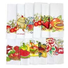 10 Panos De Prato  35 cm X 60 cm Estampado Lindo 100% Algodão Oficial Com Bainha