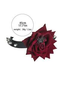 Elegant Glamorous Rose Lace Necklace 1Piece - Multicolor - View 4