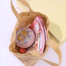 10 个 100% 天然亚麻手提袋，派对/婚礼/生日礼品袋，便携式旅行袋，储物袋（大号 23 厘米 X 12 厘米，小号 16 厘米 X 8 厘米），圣诞节情人节 - 薑色 - 查看 7