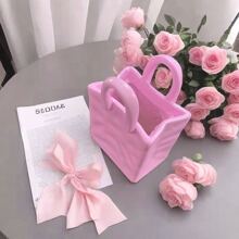1pc,Handbag Flower Pot Decoration Ornament, Creative Pots, Super Beautiful Flower Pot, Indoor Outdoor Home Decor Garden Patio Unique Home/Kitchen/Office/Dressing Tables Cute Vases Gift