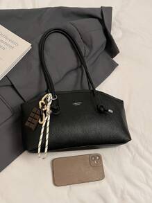 Bolsa de mãe feminina bolsa de ombro retrô 2025 bolsa de mão simples e elegante de grande capacidade